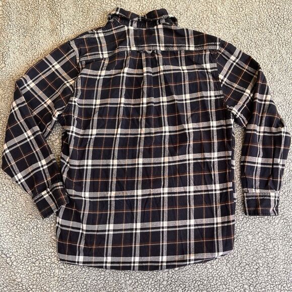 Jach’s Flannel Men’s Large Blue Plaid Heavyweight Button Up 100% Cotton‎ - Picture 2 of 9